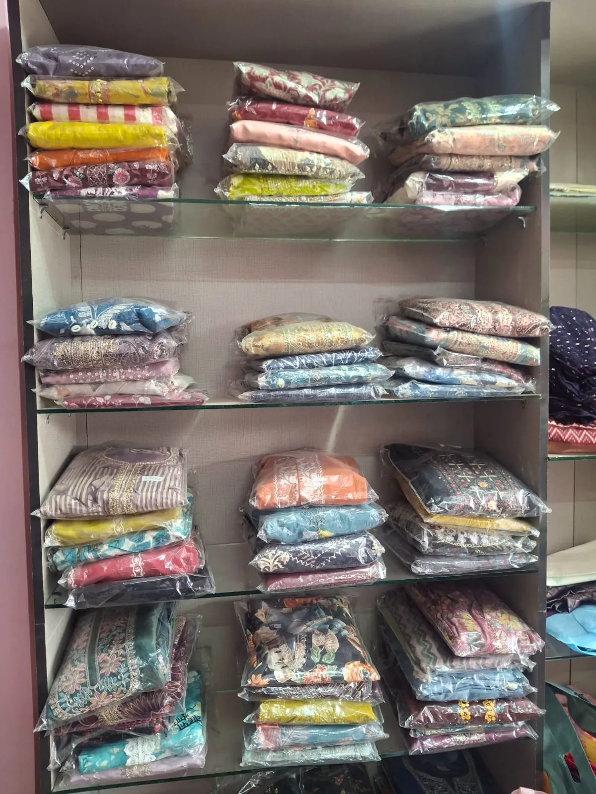 Detailed view of boutique interior with elegant decor